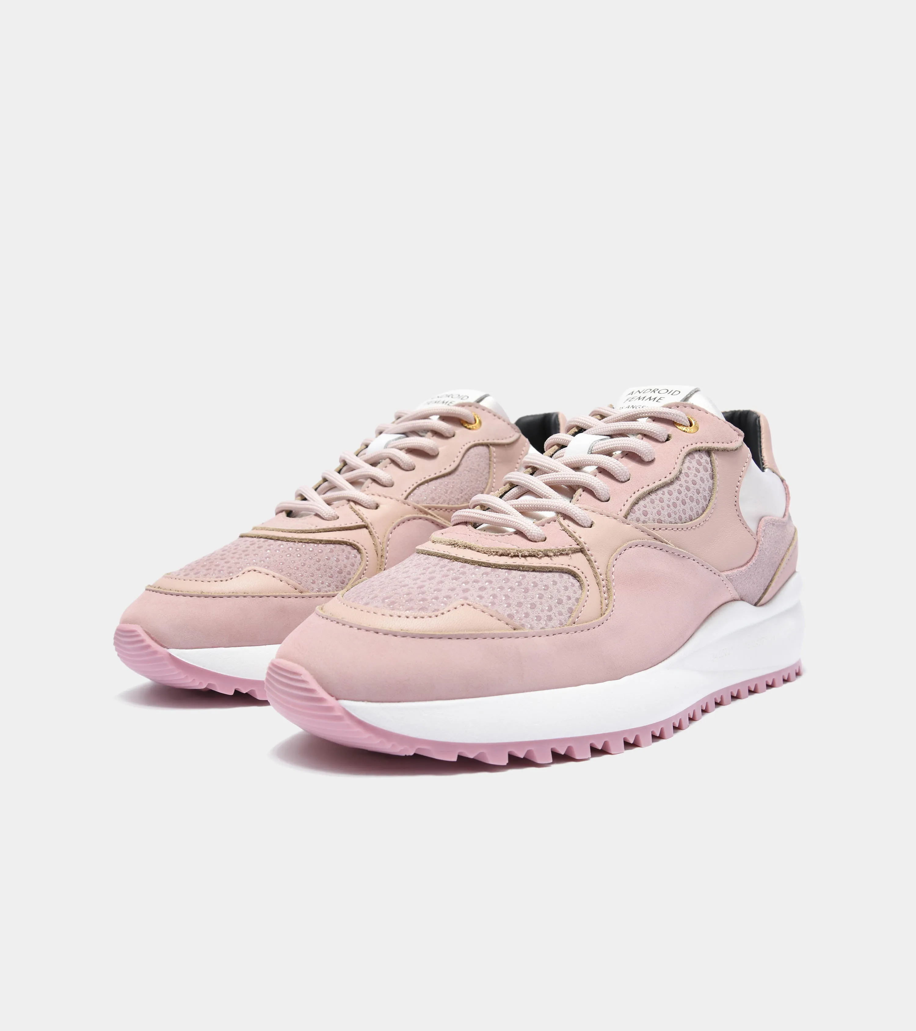 Womens Santa Monica  | Blush Stingray Suede Satin AFP193-02