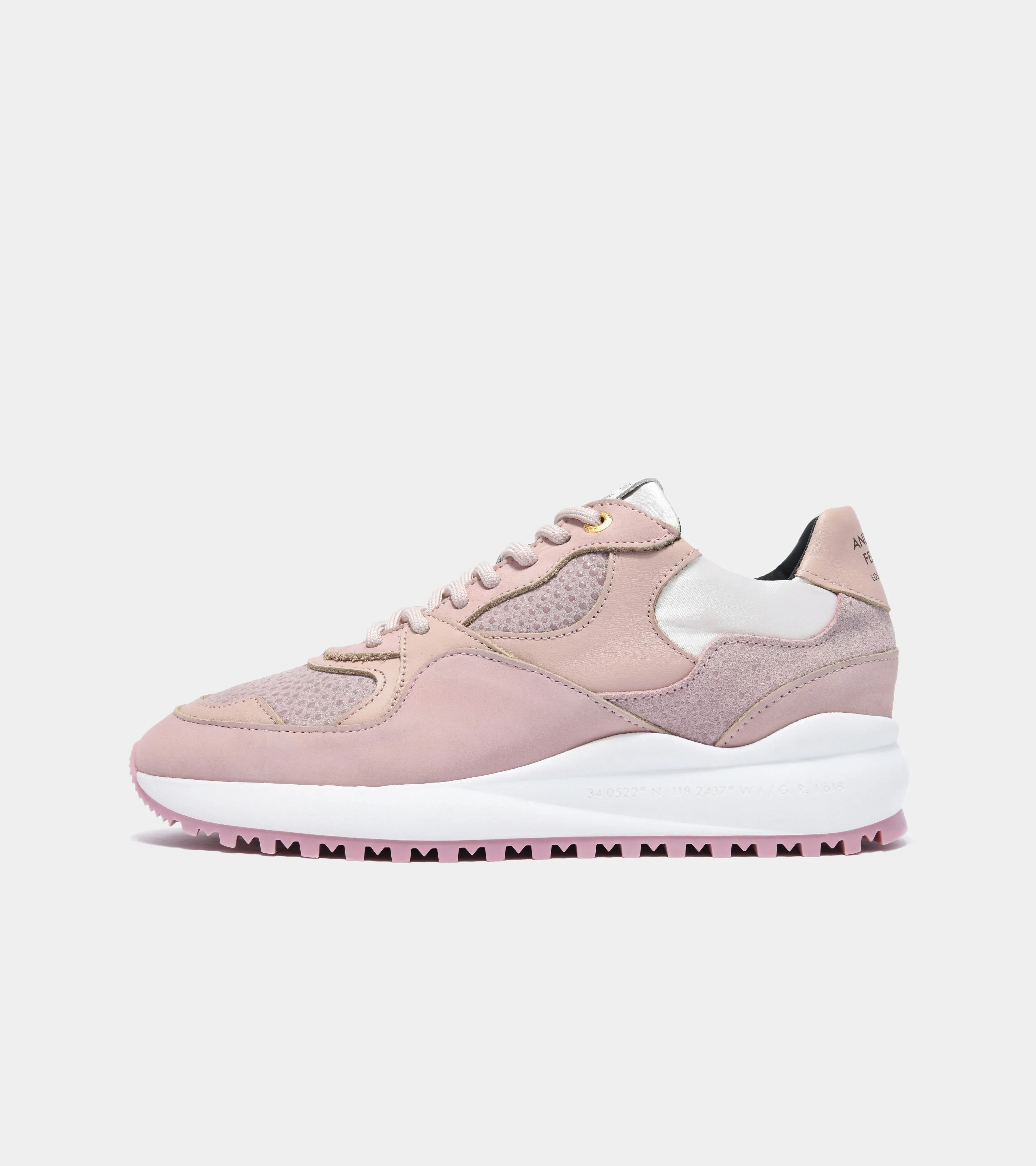 Womens Santa Monica  | Blush Stingray Suede Satin AFP193-02